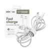 PanzerGlass empower™ by ® Racing 240W USB-C–USB-C kabelis | USB 2.0 | 1,2 m | sudrabbalts