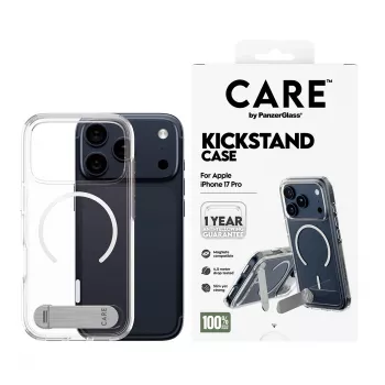 PanzerGlass CARE™ by ® Case caurspīdīgs ar statīvu un MagSafe iPhone 17 Pro