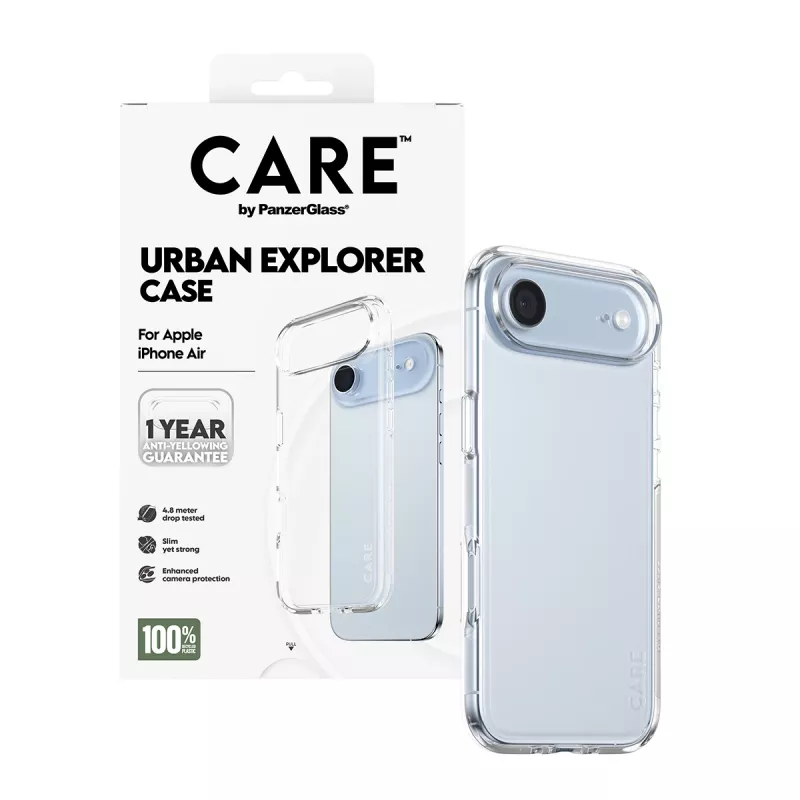 PanzerGlass CARE™ by ® Urban Explorer futrālis caurspīdīgs iPhone Air