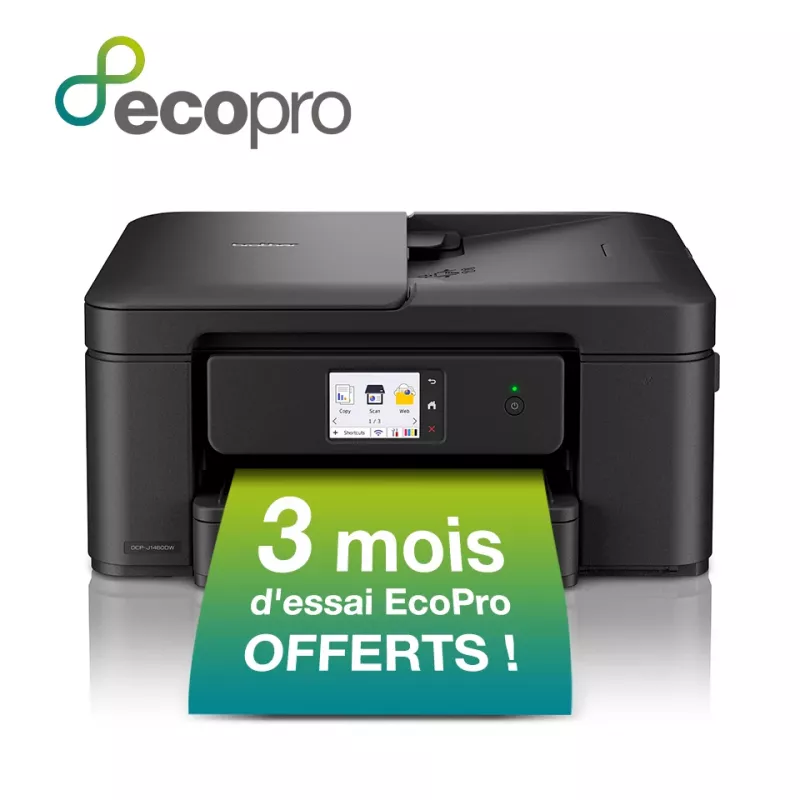 Brother 3-in-1 kompakts bezvadu tintes printeris DCP-J1460DW, tintes, krāsu druka, 1200 x 6000 DPI, krāsu kopēšana, A4, melns