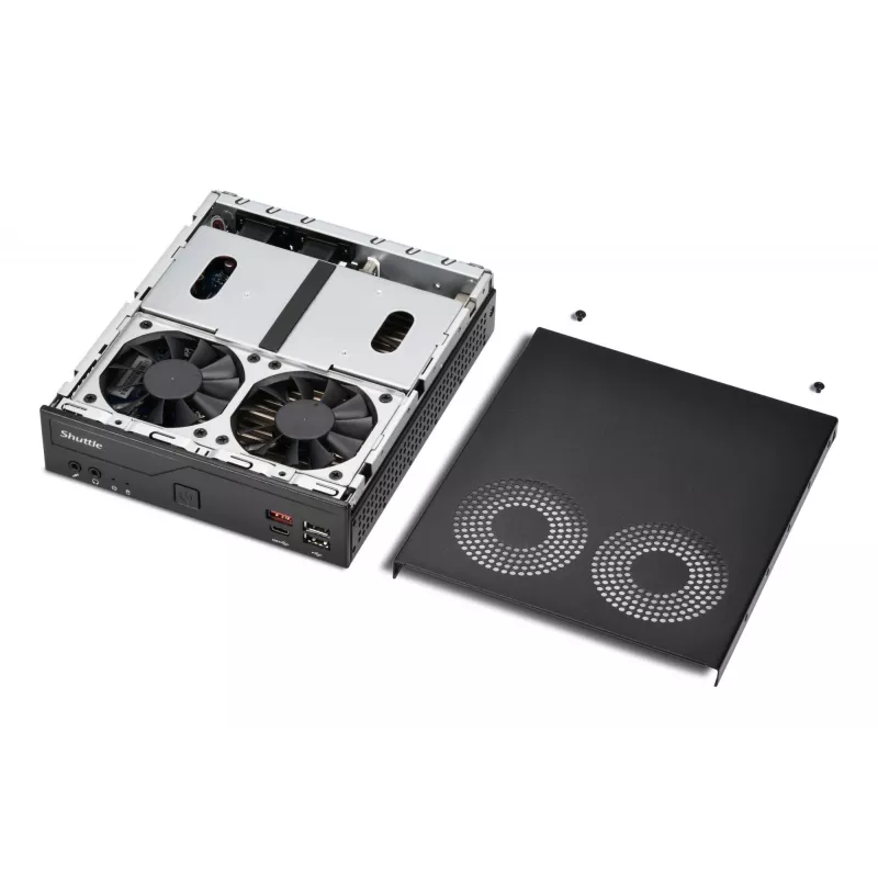 Dators Shuttle Barebone slim DH810 Intel SO-DDR5 melns DH810 SHUTTLE