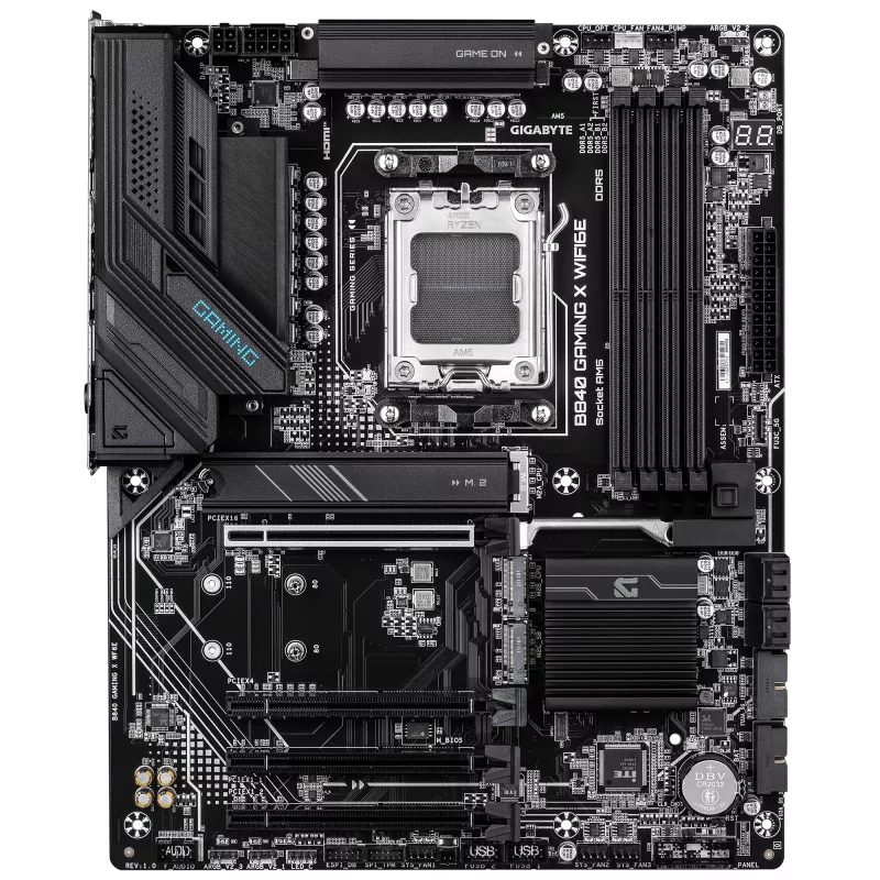 Mātesplate GIGABYTE B840 GAMING X WIFI6E, AMD B550, Socket AM5, ATX