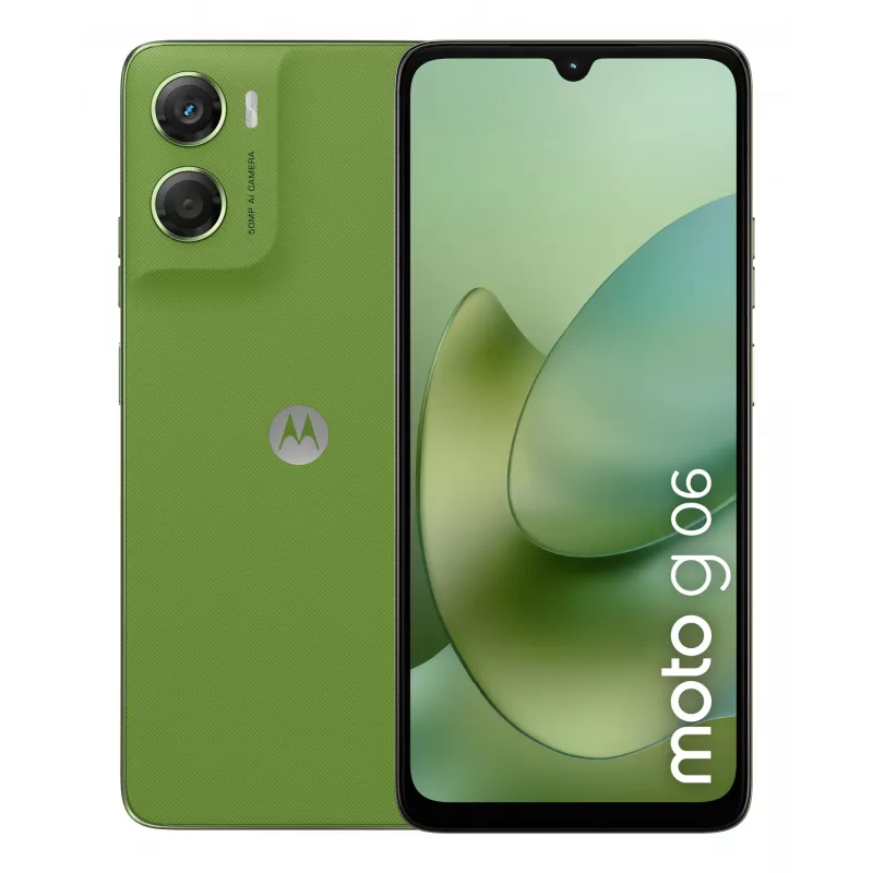 Motorola moto g06 17,5 cm (6,88 collas) Divu SIM kartiņu Android 15 4G USB Type-C 4 GB 256 GB 5200 mAh Zaļš