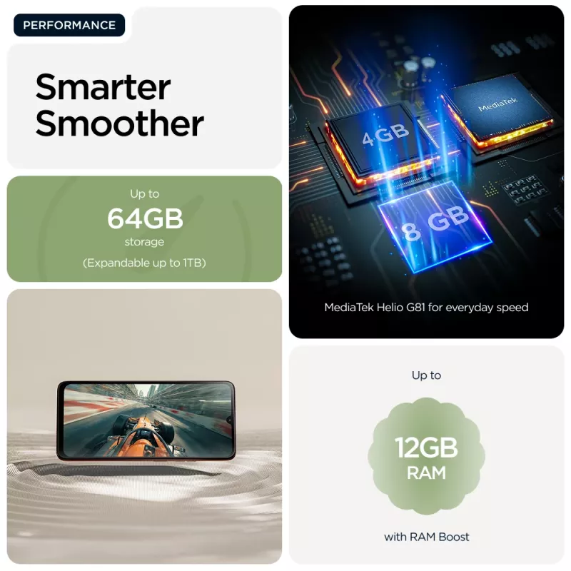 Motorola moto g06 17,5 cm (6,88 collas) Divu SIM kartiņu Android 15 4G USB Type-C 4 GB 256 GB 5200 mAh Zaļš