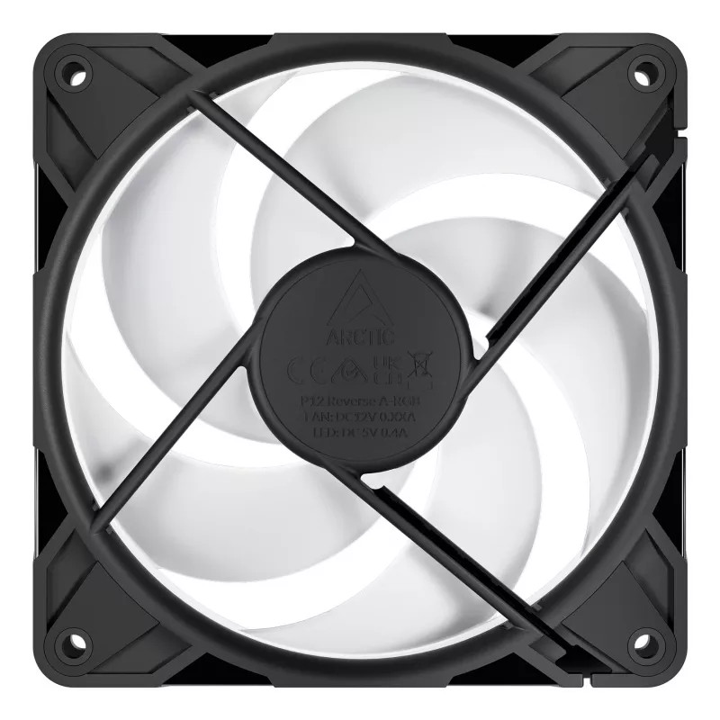 ARCTIC Freezer P12 Pro Reverse A-RGB 120 mm A-RGB - PWM ventilators ar kabeļu sadalītāju