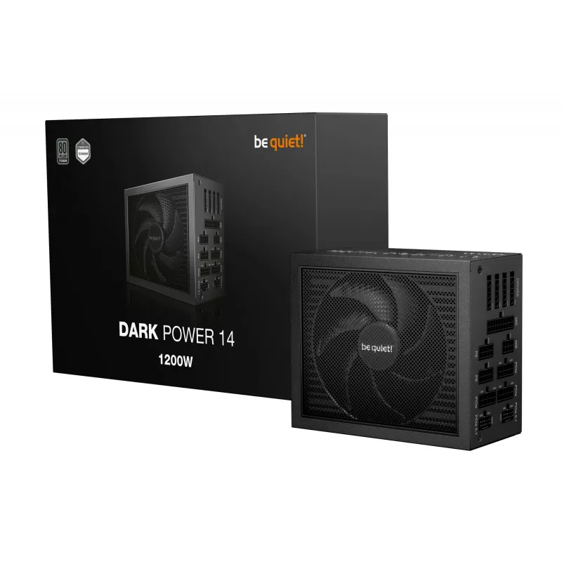 be quiet! Dark Power 14 1200 W - 80 Plus Titanium barošanas bloks 20+4 kontaktu ATX ATX Melns