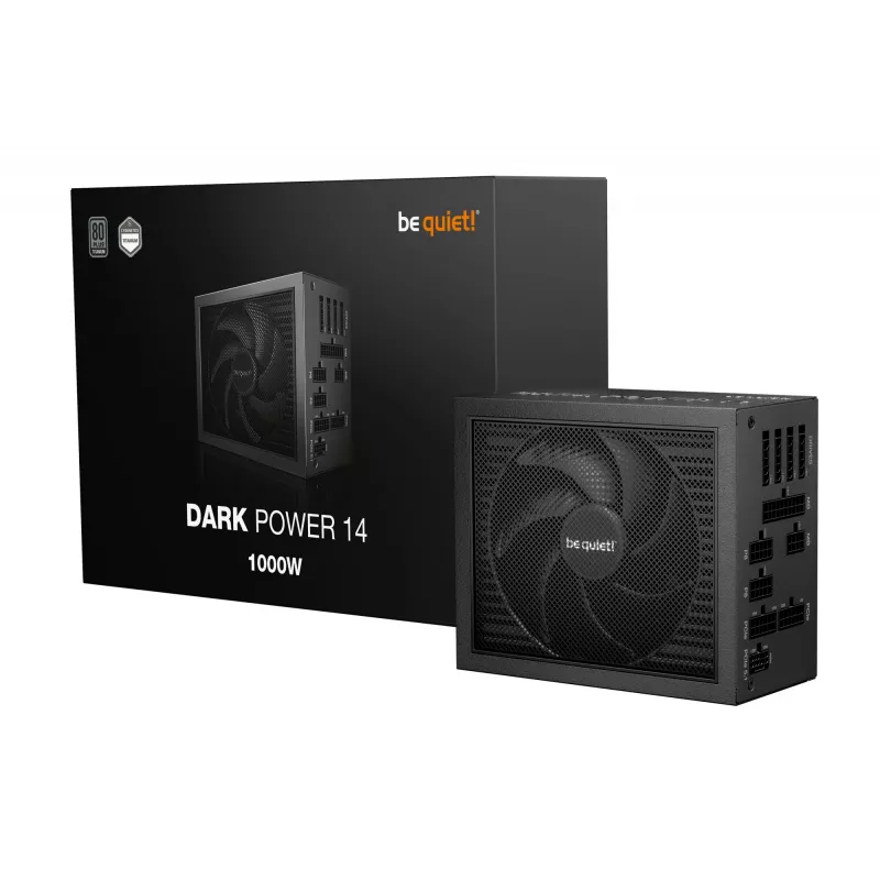 be quiet! Dark Power 14 1000 W - 80 Plus Titanium barošanas bloks 20+4 kontaktu ATX ATX Melns