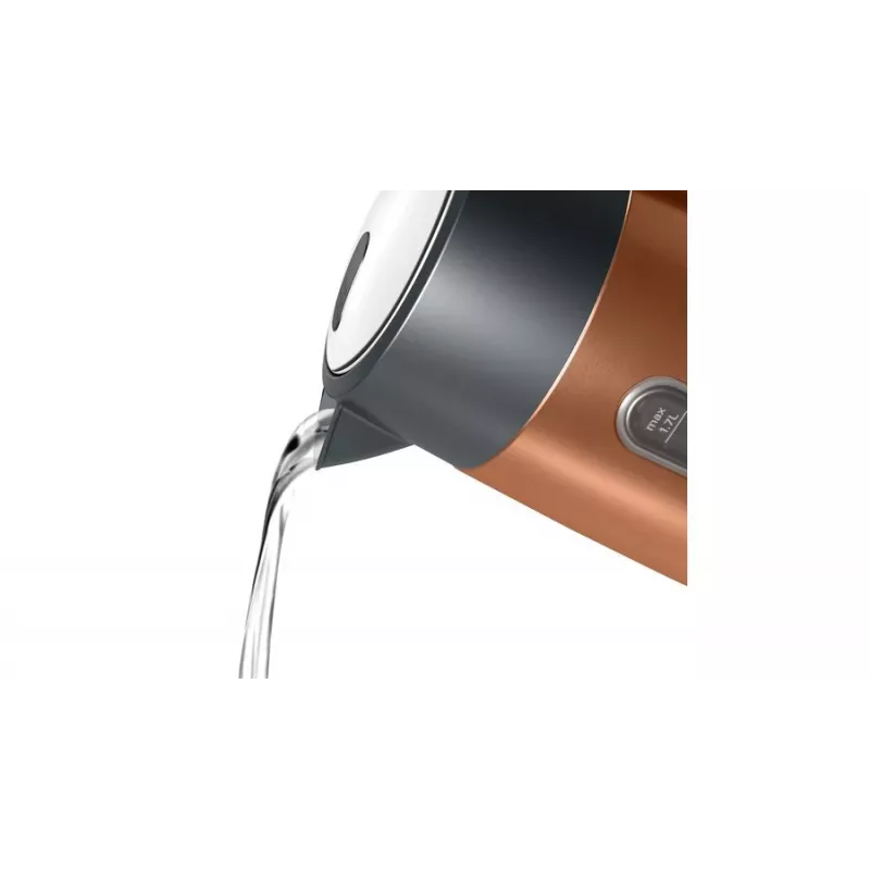 Bosch TWK4P439 elektriskā tējkanna 1,7 L 2400 W Melna, Zeltaina