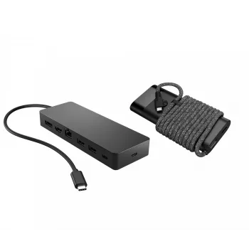 USB-C centrmezgls un klēpjdatora lādētājs HP 9H0H9AA#ABB Kompakts dizains Daudzpusīga savienojamība
