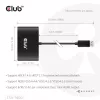 CLUB3D Quad DisplayPort™ Hub – 4 x 4K izšķirtspēja @ 30Hz, MST atbalsts