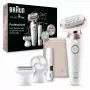 Braun Silk-épil 9 Flex 9-360 3D 40 pincetes Rozā, Balta