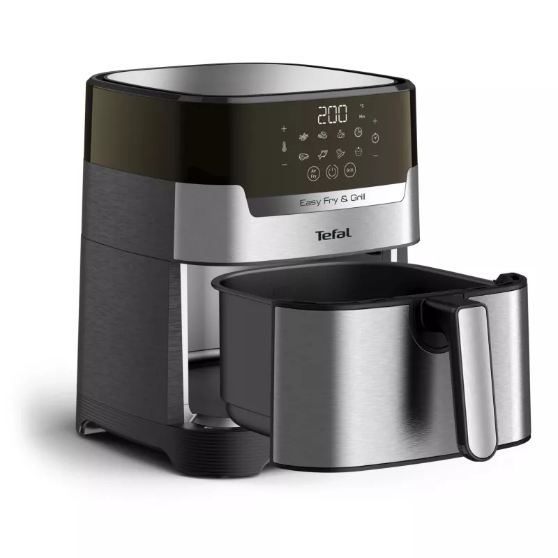 Tefal Easy Fry & Grill EY505D Viena 4,2 L Brīvstāvoša 1550 W Karstā gaisa fritieris Nerūsējošais tērauds