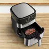 Tefal Easy Fry & Grill EY505D Viena 4,2 L Brīvstāvoša 1550 W Karstā gaisa fritieris Nerūsējošais tērauds