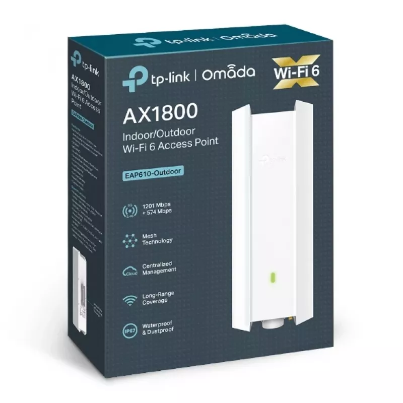TP-Link Omada EAP610-Outdoor 1800 Mbit/s Balts Power over Ethernet (PoE)