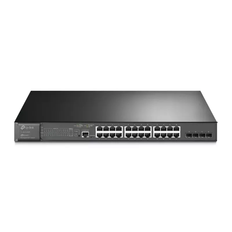 TP-Link Omada 28 portu Gigabit L2+ pārvaldāms slēdzis ar 24 portu PoE+