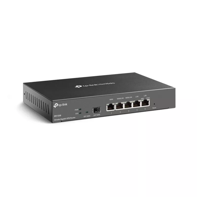 TP-Link SafeStream Gigabit Multi-WAN VPN maršrutētājs, Ethernet WAN, Gigabit Ethernet, Melns