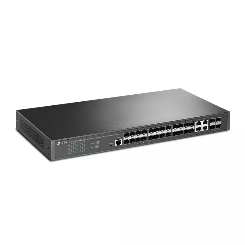 TP-Link Omada 24 portu SFP L2+ pārvaldāms slēdzis ar 4 10GE SFP+ slotiem