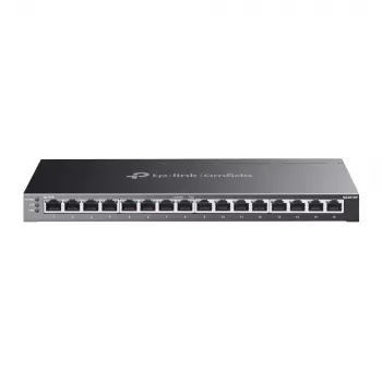 TP-Link Omada 16 portu Gigabitu viedais slēdzis ar 8 portu PoE+, pārvaldāms, L2/L2+, Gigabit Ethernet (10/100/1000), Power over Ethernet (PoE), stiprināšana statīvā