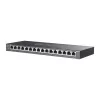 TP-Link Omada 16 portu Gigabitu viedais slēdzis ar 8 portu PoE+, pārvaldāms, L2/L2+, Gigabit Ethernet (10/100/1000), Power over Ethernet (PoE), stiprināšana statīvā