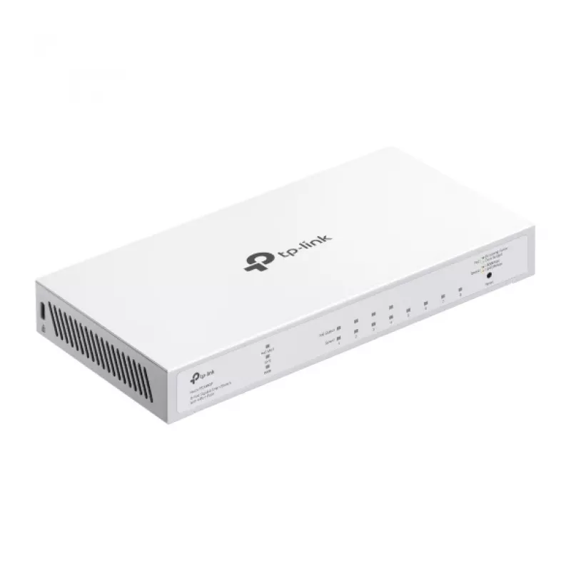 TP-Link FESTA FS308GP tīkla slēdzis, pārvaldīts, Gigabit Ethernet (10/100/1000), Power over Ethernet (PoE), balts