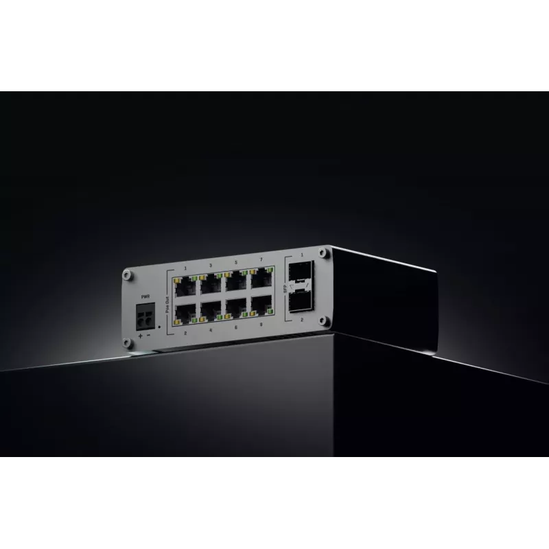 TELTONIKA TSW200 Rūpnieciskais neuzraudzītais PoE+ Gigabitu Ethernet slēdzis