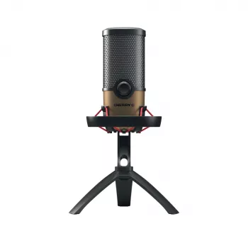 CHERRY UM 9.0 PRO RGB Melns, Copper galda mikrofons