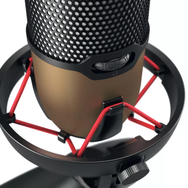 CHERRY UM 9.0 PRO RGB Melns, Copper galda mikrofons