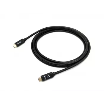Equip USB 3.2 Gen 1x1 Type-C to C, M/M, 2,0 m, 2 m, USB C, USB C, USB 3.2 Gen 1 (3.1 Gen 1), 5 Gbit/s, Melns