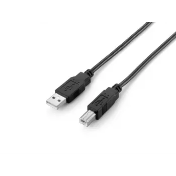 Equip USB 2.0 Type A to Type B kabelis, 2,0 m, melns