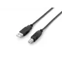 Equip USB 2.0 Type A to Type B kabelis, 2,0 m, melns