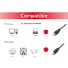 Equip USB 2.0 Type A to Type B kabelis, 2,0 m, melns