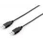 Equip USB 2.0 Type A kabelis, 1,8 m, melns