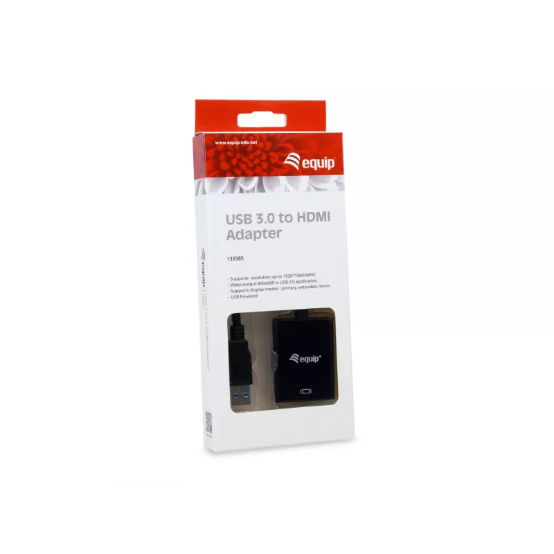 Equip USB 3.0 uz HDMI adapteris, 3.2 Gen 1 (3.1 Gen 1), USB Type-A, HDMI izeja, 1920 x 1080 pikseļi