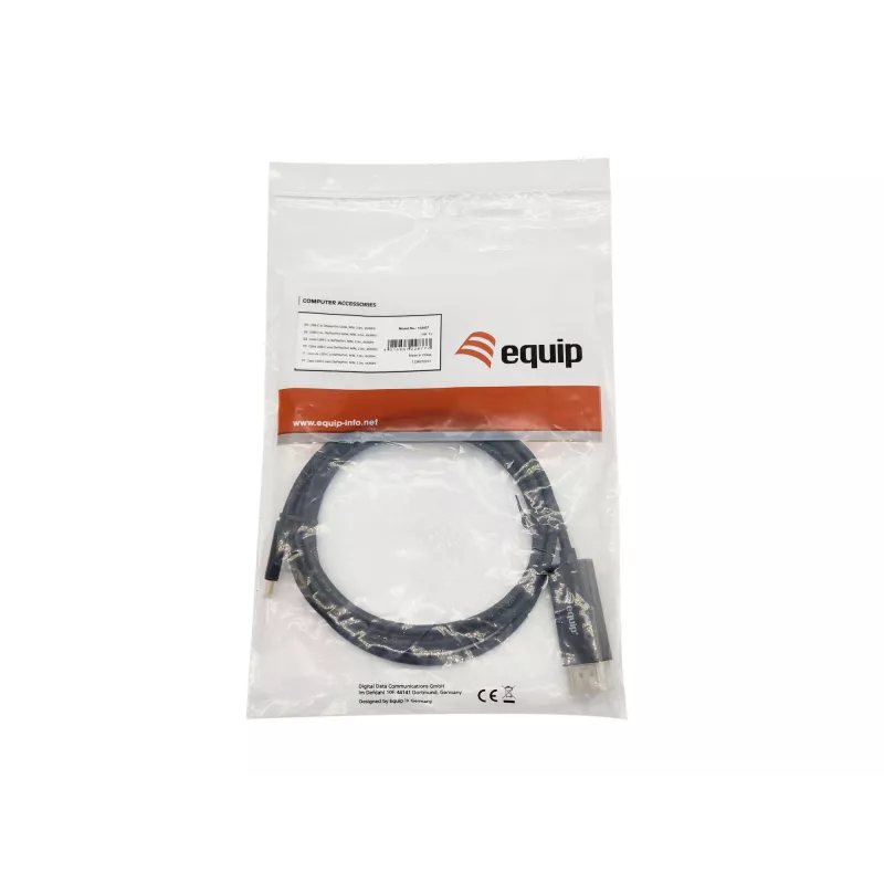 Equip USB-C uz DisplayPort kabelis, vīriešu/vīriešu, 2,0 m, 4K/60 Hz