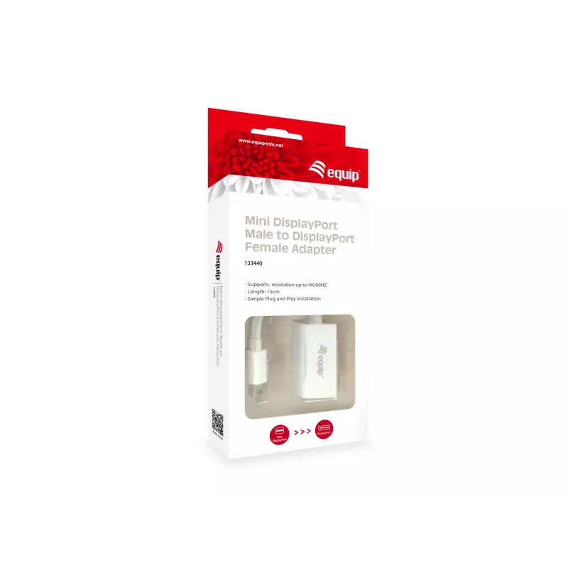 Mini DisplayPort uz DisplayPort adapteris Equip 133440