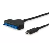 Equip USB Type C to SATA kabelis, melns, 6 Gbit/s, 50 mm, 150 mm, 500 mm, 50 g