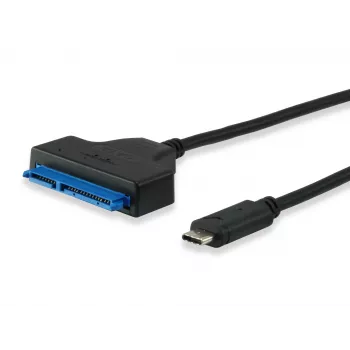 Equip USB Type C to SATA kabelis, melns, 6 Gbit/s, 50 mm, 150 mm, 500 mm, 50 g
