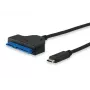 Equip USB Type C to SATA kabelis, melns, 6 Gbit/s, 50 mm, 150 mm, 500 mm, 50 g