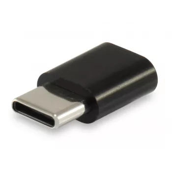 Equip USB Type C to Micro USB Adapter, USB C, Micro USB B, Melns