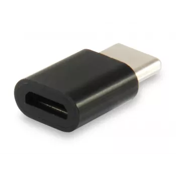 Equip USB Type C to Micro USB Adapter, USB C, Micro USB B, Melns
