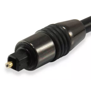Equip TOSLINK optiskais SPDIF digitālais audio kabelis, 1,8 m, TOSLINK, vīrišķais, TOSLINK, vīrišķais, 1,8 m, melns