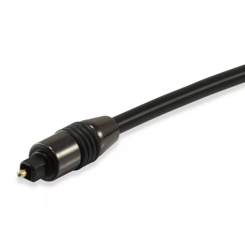 Equip TOSLINK optiskais SPDIF digitālais audio kabelis, 1,8 m, TOSLINK, vīrišķais, TOSLINK, vīrišķais, 1,8 m, melns