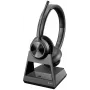 HP Poly Savi 7320 Office Stereo DECT 1880-1900 MHz austiņas, melnas, Meksika, Windows 10, Windows 11, MacOS, TCO, 185 mm