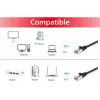 Equip Cat.6A S/FTP komutācijas kabelis, melns, 0,15m, 0,15 m, Cat6a, S/FTP (S-STP), RJ-45, RJ-45, melns