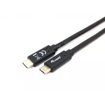 Equip USB 3.2 Gen 1x1 Type-C to C, M/M, 1.0 m, 1 m, USB C, USB C, USB 3.2 Gen 1 (3.1 Gen 1), 5 Gbit/s, Melns