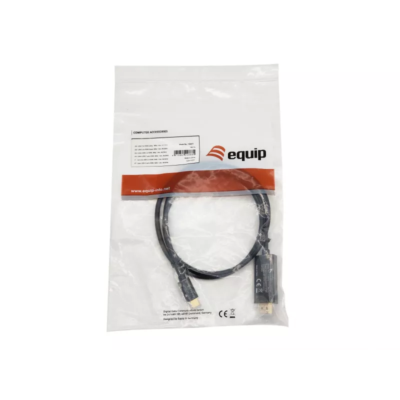Equip USB-C uz HDMI kabelis, vīr./vīr., 1,0 m, 4K/30 Hz