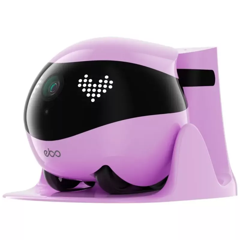 Uzraudzības robots Enabot EBO AIR 2 — mobilā mājas kamera, rozā