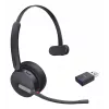 Yealink WH64 Hybrid Mono Teams austiņas, bezvadu, galvas saite, birojam/zvanu centram, Micro-USB, Bluetooth, melna