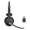 Yealink WH64 Hybrid Mono Teams austiņas, bezvadu, galvas saite, birojam/zvanu centram, Micro-USB, Bluetooth, melna