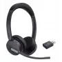 Yealink WH64 Hybrid Dual Teams bezvadu austiņas ar galvas saiti, birojam/zvanu centram, Micro-USB, Bluetooth, melna
